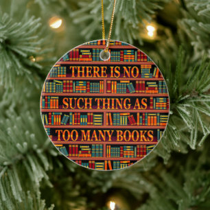 Ornamento De Cerâmica Gravador Leitor de Livros Livrosos Sobrealimentado