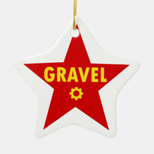 Ornamento De Cerâmica Gravel Cycling Star