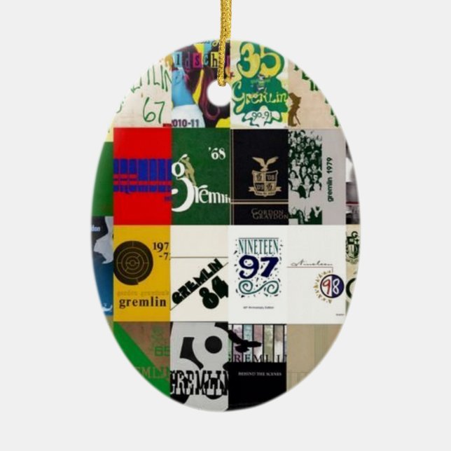 ORNAMENTO DE CERÂMICA GRAYDON - COBRIR DO ANUÁRIO (Frente)