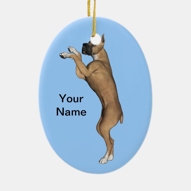 Ornamento De Cerâmica Great dane (Verso)