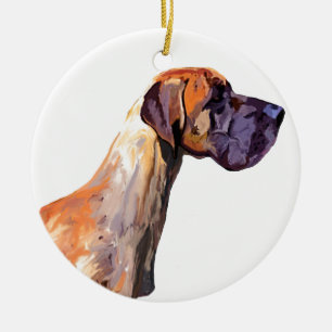 Ornamento De Cerâmica Great dane