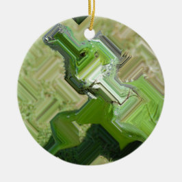 Ornamento De Cerâmica Green Iguana