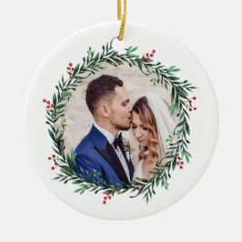 Ornamento De Cerâmica Grinalda redonda