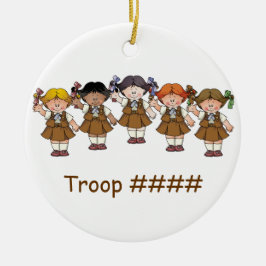 Ornamento De Cerâmica Grupo da brownie