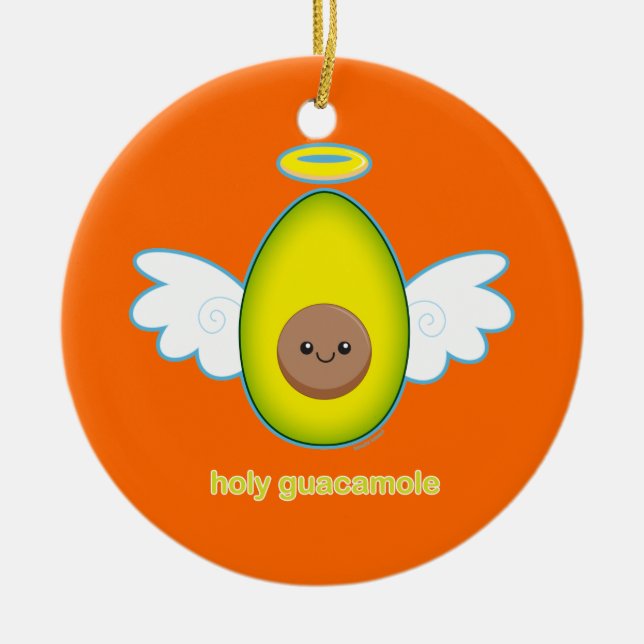 Ornamento De Cerâmica Guacamole santamente (Frente)