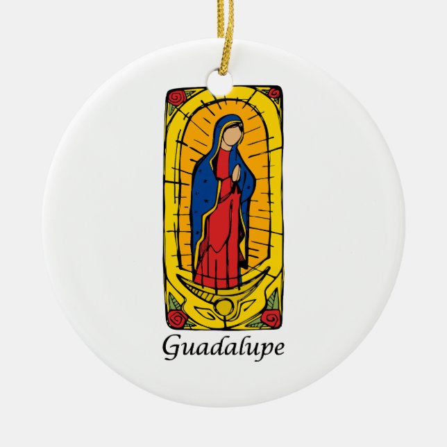 Ornamento De Cerâmica Guadalupe (Frente)