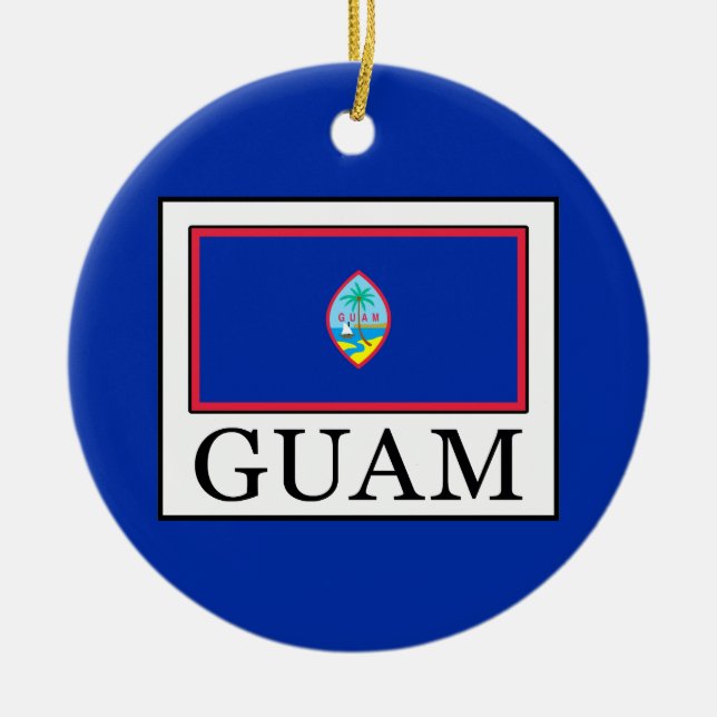Ornamento De Cerâmica Guam (Frente)