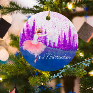 Ornamento De Cerâmica Guarda-Balé comemorativa do Nutcracker personaliza