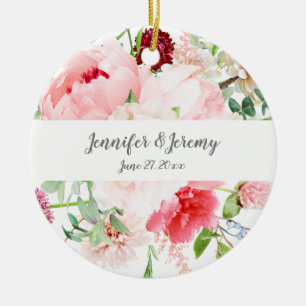 Ornamento De Cerâmica Guarda de Casamento do Jardim de Água Selvagem