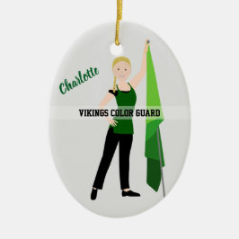 Ornamento De Cerâmica Guarda de cor verde e preto para cabelos com salto