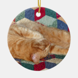 Ornamento De Cerâmica Guarda de Gatos
