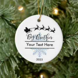 Ornamento De Cerâmica Guarda de Natal Personalizado do Grande Irmão