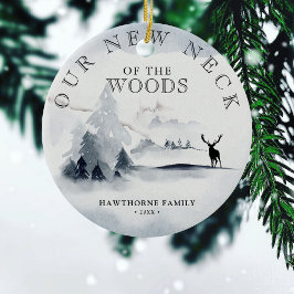 Ornamento De Cerâmica Guarda Novo Pescoço da Floresta 1rua Foto da Casa