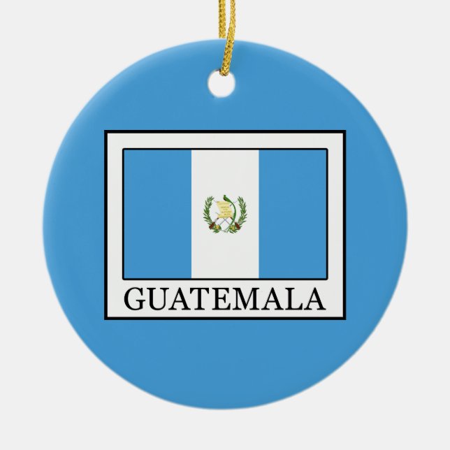 Ornamento De Cerâmica Guatemala (Frente)