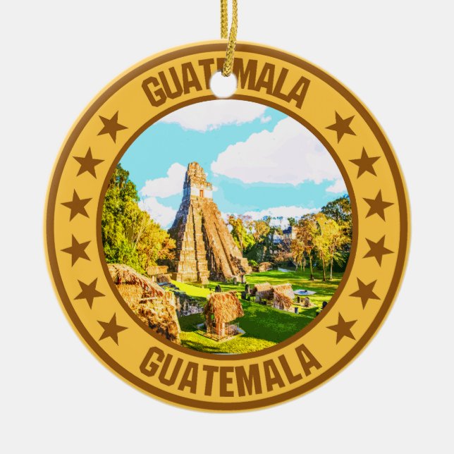 Ornamento De Cerâmica Guatemala (Frente)