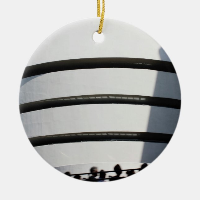 Ornamento De Cerâmica Guggenheim em NYC (Frente)