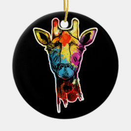 Ornamento De Cerâmica Guiné Pig Christmas Reindet Lights