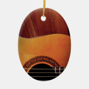 Ornamento De Cerâmica Guitarra acústica