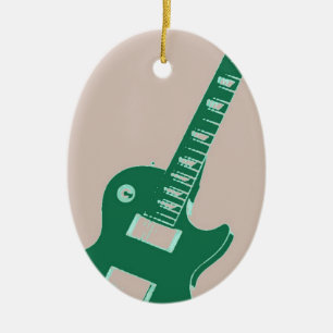 Ornamento De Cerâmica Guitarra Elétrica