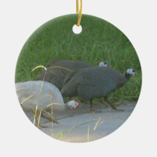 Ornamento De Cerâmica Guniea Fowl Ornament