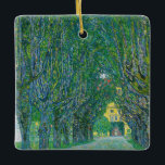 Ornamento De Cerâmica Gustav Klimt - Avenida no Park Schloss Kammer<br><div class="desc">Avenida no Parque de Schloss Kammer - Gustav Klimt,  Oil on Canvas,  1912</div>