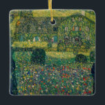 Ornamento De Cerâmica Gustav Klimt - Casa do País pelo Attersee<br><div class="desc">Country House by the Attersee - Gustav Klimt,  Oil on Canvas,  1914</div>