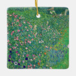 Ornamento De Cerâmica Gustav Klimt - Paisagem do Jardim Italiano<br><div class="desc">Paisagem do Jardim Italiano / Paisagem Horticultural Italiana - Gustav Klimt,  Oil on Canvas,  1913</div>