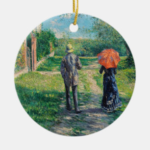 Ornamento De Cerâmica Gustave Caillebotte - O Caminho Subindo