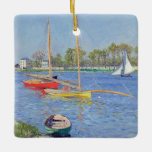 Ornamento De Cerâmica Gustave Caillebotte - O Sena em Argenteuil