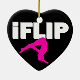 Ornamento De Cerâmica Gymnast de caída