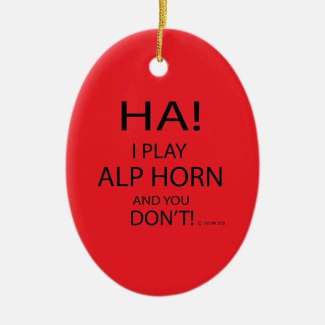 Ornamento De Cerâmica Ha Alphorn (Frente)