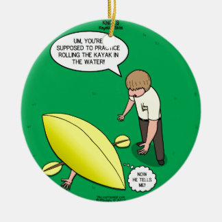 Ornamento De Cerâmica Habilidades Kayaking