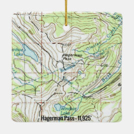 Ornamento De Cerâmica Hagerman Pass Colorado Topo
