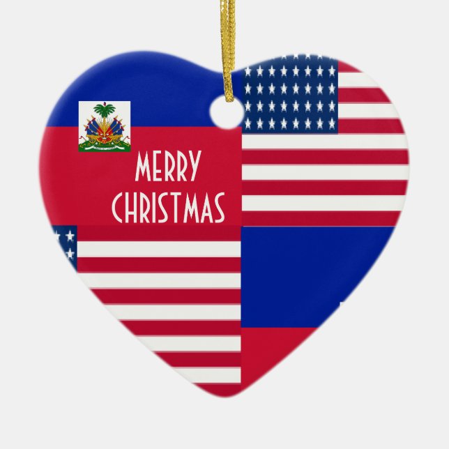 ORNAMENTO DE CERÂMICA HAITIAN-AMERICAN (Frente)