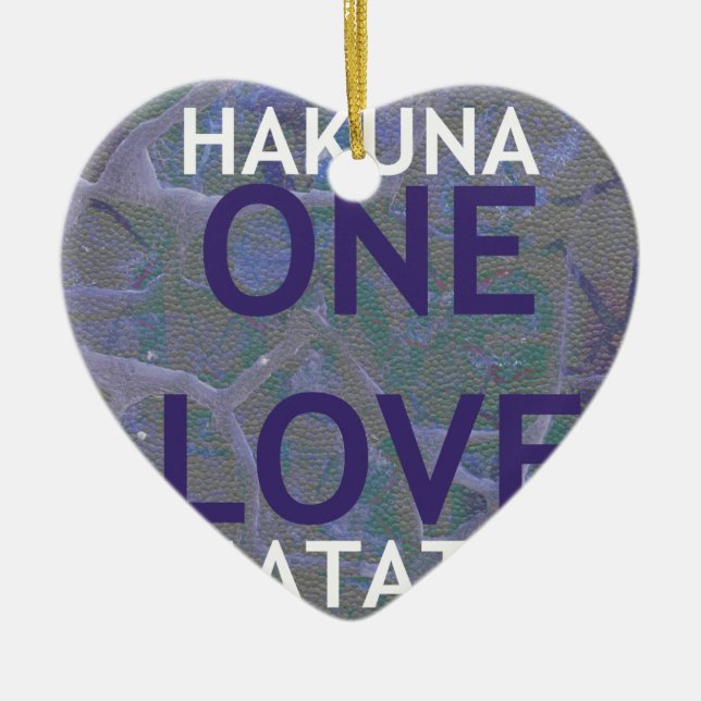 ORNAMENTO DE CERÂMICA HAKUNA MATATA (Frente)