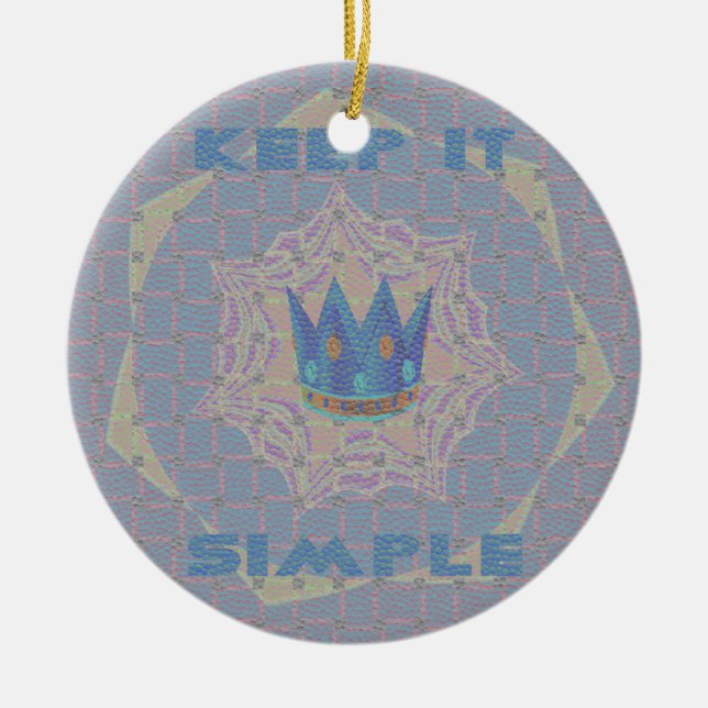 Ornamento De Cerâmica Hakuna matata (Frente)