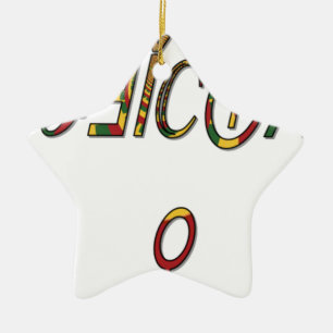 Ornamento De Cerâmica Hakuna Matata Female Oficiais Gifts.png