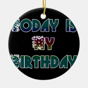 Ornamento De Cerâmica Hakuna Matata Gift Hoje é meu aniversário.png