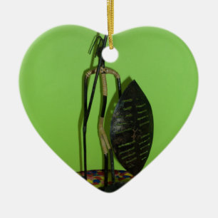 Ornamento De Cerâmica Hakuna Matata Kenya Maasai.JPG