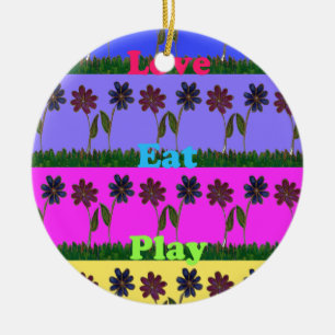 Ornamento De Cerâmica Hakuna Matata Love Play.png