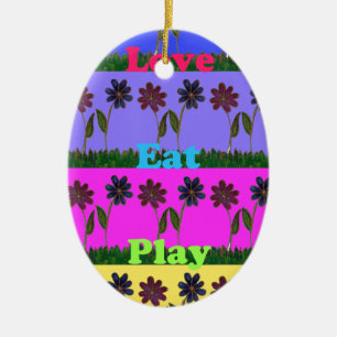 Ornamento De Cerâmica Hakuna Matata Love Play.png