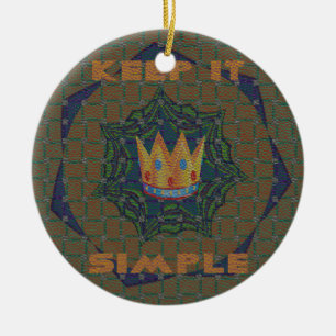 Ornamento De Cerâmica Hakuna matata mantém isso simples