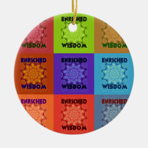 Ornamento De Cerâmica Hakuna Matata Wisdom Enriquecido