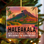 Ornamento De Cerâmica Haleakala National Park Maui Road Volcano Vintage<br><div class="desc">Haleakala National Park Hawaii- Perfeito para pessoas que adoram caminhar,  acampar e outras aventuras ao ar livre. Também faz um presente de excelente aniversário,  presente de ação de graças e presente de Natal para pessoas que adoram explorar e fazer novas aventuras!</div>