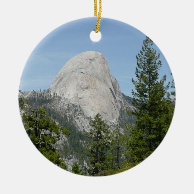 Ornamento De Cerâmica Half Dome do Panorama Trail II (Frente)