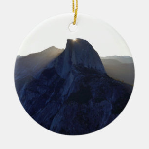 Ornamento De Cerâmica Half Dome Sunrise