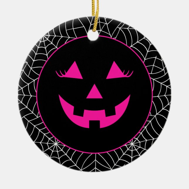 Ornamento De Cerâmica Halloween (Frente)