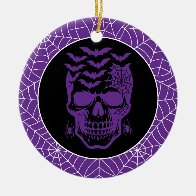 Ornamento De Cerâmica Halloween (Frente)