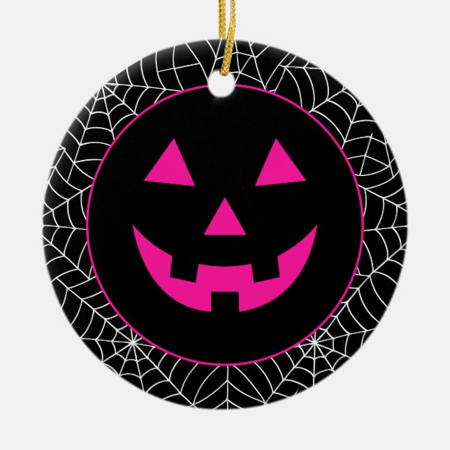 Ornamento De Cerâmica Halloween (Frente)