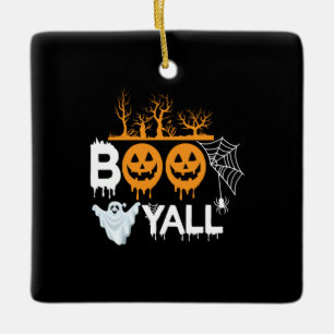 Ornamento De Cerâmica Halloween Boo Yell Halloween Aniversário